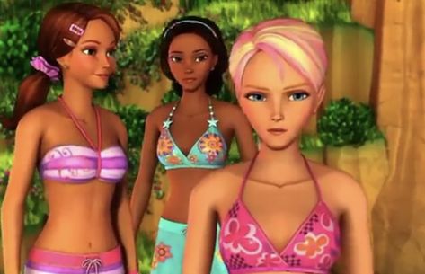 credit to: ilysm_barbiemovies on insta || Barbie Aesthetic || Mermiad Tail || Merliah Summers Merliah Summers, Gyaru Aesthetic, Barbie Swimsuit, Barbie Mermaid, Surfing Aesthetic, Beach Girl Aesthetic, Barbie Aesthetic, Barbie Summer, Barbie Cartoon