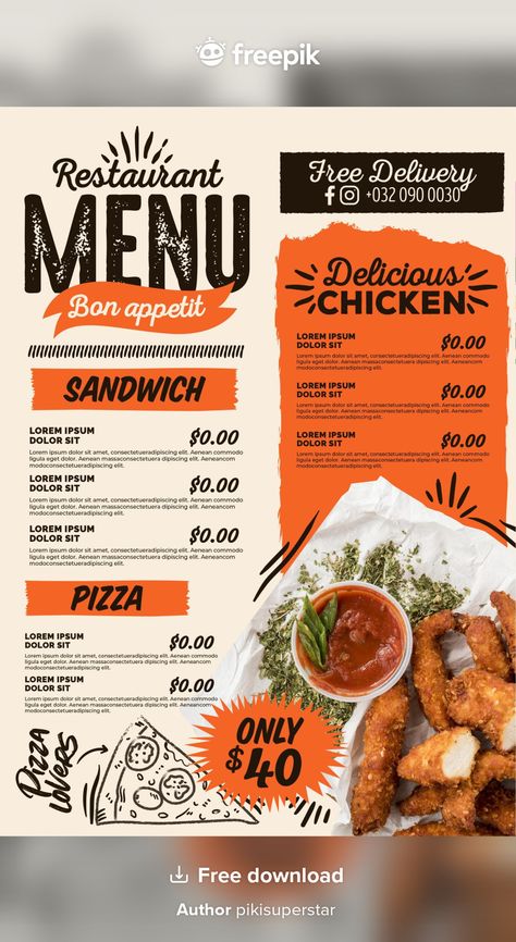 Menu Design Restaurant, Menu Burger, Healthy Restaurant Food, Menu Pizza, Food Typography, Menu Design Inspiration, Food Truck Menu, Healthy And Unhealthy Food, Menu Card Design