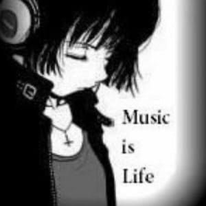 Music Is, Music Is Life, A Girl, Headphones, Music, Anime