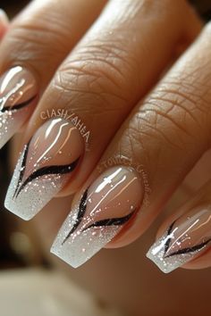 Elegant Nail Designs 2024, Ongles Nail Art, Elegant Wedding Nails, Elegant Touch Nails, Fake Nails White, Manicure Nail Designs, Fancy Nails Designs, Easy Nails, Pretty Nail Art Designs