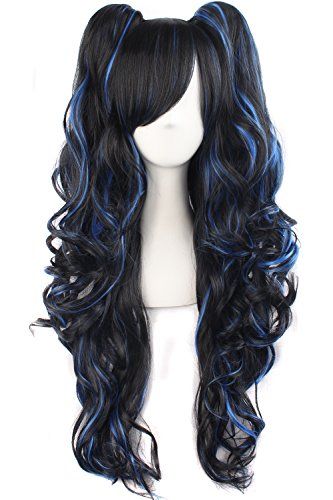 Kawaii Wigs, Pelo Anime, 일본 패션, Anime Wigs, Cosplay Hair, Clip In Ponytail, Kawaii Hairstyles, Curly Hair Care, Anime Hair