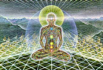 Body, aura, the energy grid - Alex Grey Alex Gray Art, Masaru Emoto, Transcendental Meditation, Alex Grey, Pineal Gland, Meditation Techniques, 7 Chakras, Visionary Art, Pranayama