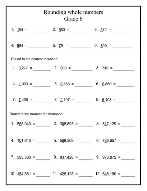 Rounding Whole Numbers, Rounding Numbers, Numbers Worksheet, Ordinal Numbers, Whole Numbers, Area And Perimeter, Math Interactive, Equivalent Fractions, Number Words