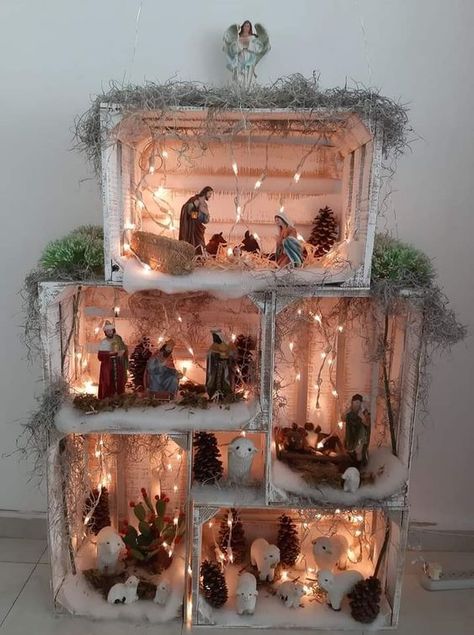 #BEAUTY, #RELATIONSHIPS #Fashion #Animals #Outfits #Winter Outfits #Animals Nativity Christmas Decorations, Pesebres Navidad Ideas Originales Pequeños, Betlehem Christmas, Ideas Para Pesebres, Navity Scene Ideas, Pesebres Navidad Ideas Originales, Pesebres Navidad Ideas, Jesus Christmas Decorations, Christmas Nativity Scene Display