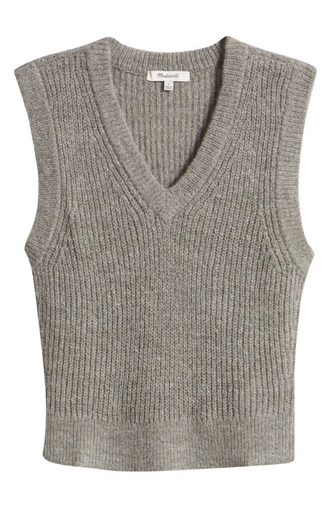 Switch up from the oversize thing with a fuzzy shrunken sweater-vest that's cropped to perfection with a slim fit. 18" length (size Medium) V-neck 40% acrylic, 30% alpaca, 30% polyamide Dry clean Imported Grey Sweater Vest, Shrunken Sweater, Light Summer, Sweater Vest, Grey Sweater, Alpaca, Madewell, Dry Clean, Blouses