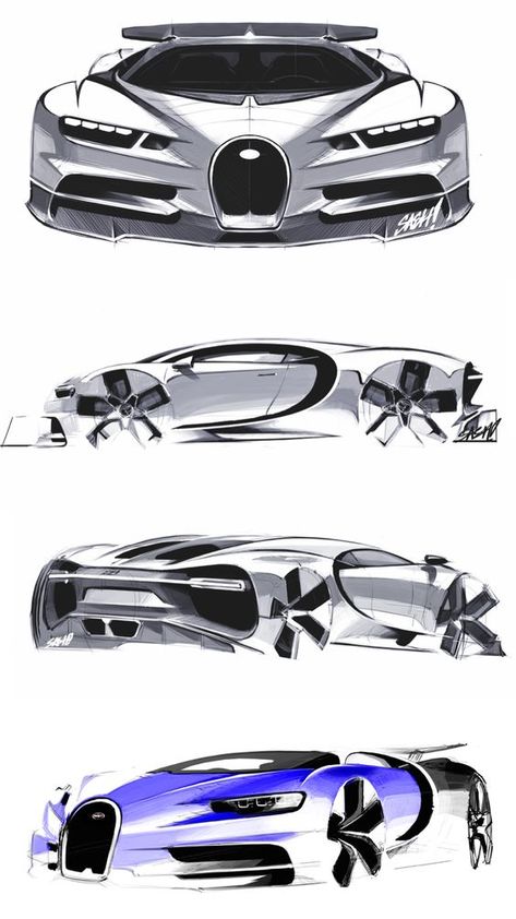 5ac017f818cf6ceb9a419c9ad8dca1fd Concept sketches of a sleek supercar showcasing front, side, and rear views with detailed aerodynamic design and features. | Sky Rye Design Bugatti Sketch, Sports Car Drawing, How To Sketch, Concept Sketches, Bike Sketch, Car Drawing, Drone Design, Super Sport Cars, Industrial Design Sketch