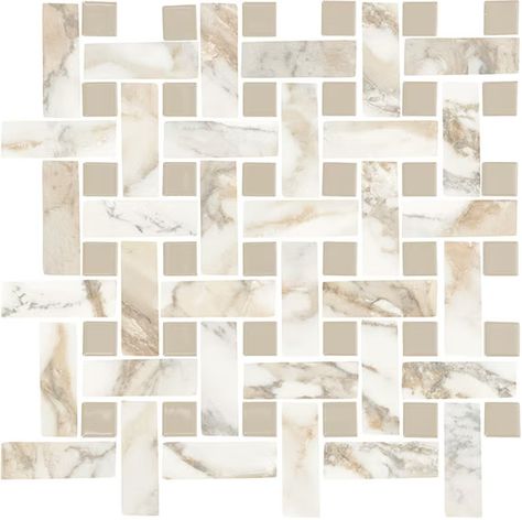 Divinium - Nova Basketweave Tile Bathroom, Basketweave Tile, Dal Tile, Wall Mosaic, Ceramic Mosaic, Sunset Lake, Primary Bath, Porcelain Floor, Design Essentials