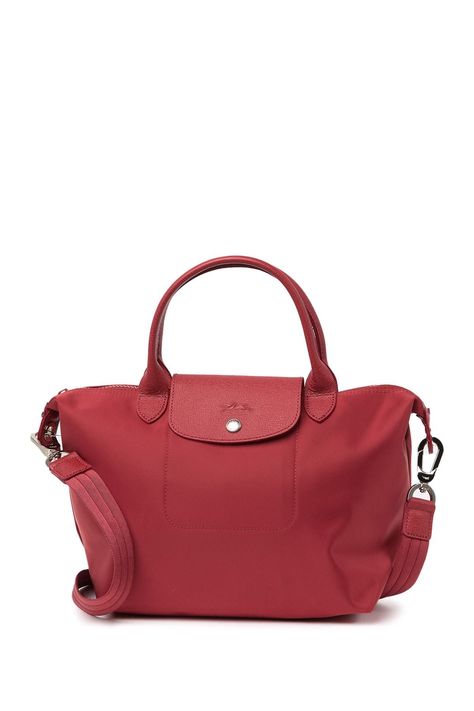 Longchamp Le Pliage Neo Nylon Satchel available at #nordstromrack Longchamp Le Pliage Neo, Longchamp Le Pliage, Rebecca Minkoff Hobo, Snap Closure, Nordstrom Rack, Satchel, Handles, Nordstrom, Tote Bag