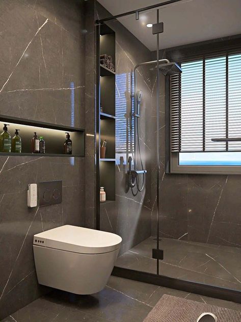 Modern and Space-Saving:As we mentioned, wall-hung toilets have a very streamlined, modern look. The main reason is that the large and bulky tank of a floor-mounted toilet is hidden in the wall. The gives you the ability to eliminate the space required for the tank and even the several inches of space behind the toilet.#toilet #samrttoilet #wallmountedtoilet #bathroom #design #restaurants #bars #publicbathrooms #mopo #sanitaryware Hidden Spaces, Mounted Toilet, Public Bathrooms, Smart Toilet, Wall Hung Toilet, Wall Mounted Toilet, Toilets, The Space, The Wall