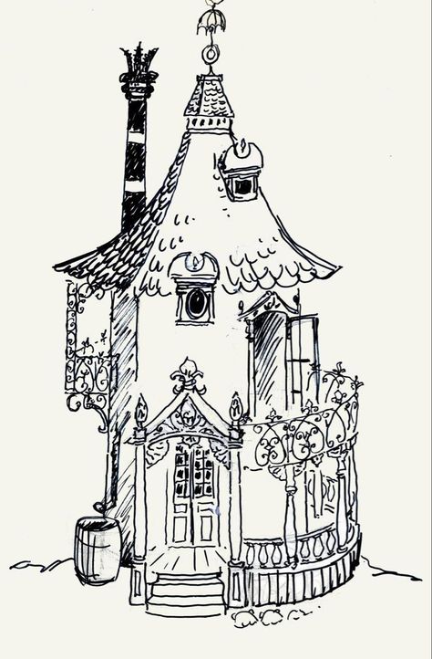 Moomin Coloring Pages, Moomin Sketch, Moomin Art, Moomin Tattoo, Moomin House, Whimsical House, House Doodle, Moomin Valley, Dorm Art