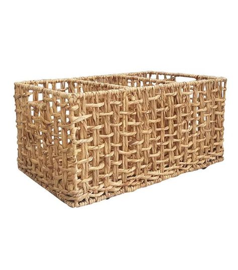 Hudson 43 Woven Storage Basket Storage With Baskets, Georgia House, Organize Kitchen, Bathroom Basket Storage, Viking Sewing, Knit Basket, Wicker Baskets Storage, Handmade Baskets, Air Plant Holder