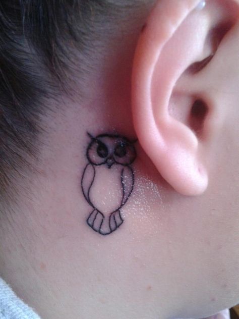 Little Owl Tattoo, Tiny Owl Tattoo, Cute Owl Tattoo, Stick N Poke, Bird Tattoo, Owl Tattoo, Ink Ideas, Birds Tattoo, Cute Owl