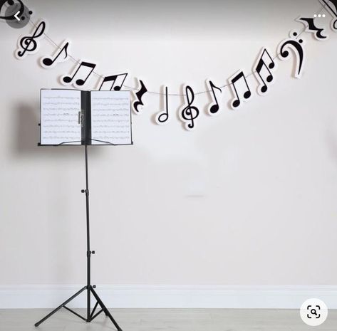 Birthday Music Theme, Music Theme Decor, Music Note Party Decorations, Music Theme Party, Music Theme Birthday, Music Classroom Decor, Music Themed Parties, Music Teacher Gift, Happy Birthday Template