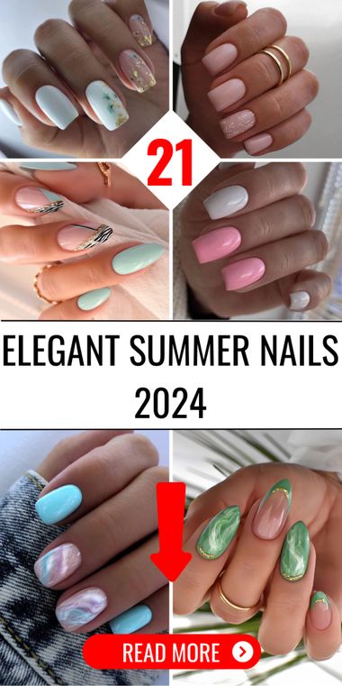 Explore 21 Elegant Summer Nails 2024 – Trendy, Chic Designs! Elegant Summer Nails 2024, Classic Summer Nails 2024, Trendy Summer Nail Designs 2024, Gel X Nail Designs Summer, Trendy Nail Designs 2024, New Nail Trends 2024 Summer, Nail Design 2024, Trending Nails 2024 Summer, Dip Nail Trends