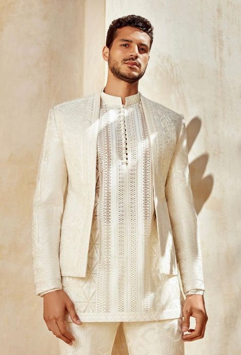 Traditional Pakistani Mens Clothing, Sagai Outfit Indian Weddings For Men, Faraz Manan Men, Mens Nikkah Outfit, Faraz Manan Menswear, Nikkah Outfit Men, Pakistani Mens Wedding Wear, Abhinav Mishra Mens Wear, Pakistani Menswear