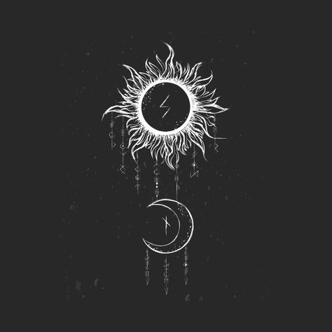 Sol and Mani - Nature - Tapestry | TeePublic Sol And Mani Norse Tattoo, Nordic Sun And Moon Tattoo, Ancestry Tattoo, Airbrushing Ideas, Moon Mushroom, Half Moon Tattoo, Nature Tapestry, Norse Mythology Tattoo, L Tattoo