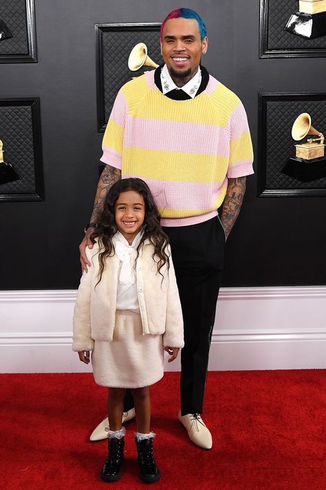 Royalty Brown, Chris Brown And Usher, Chris Brown Danileigh, Chris Brown Royalty, Chris Brown Daughter, Chris Brown Fame, Grammys 2020, Chris Brown Outfits, Chris Brown And Royalty