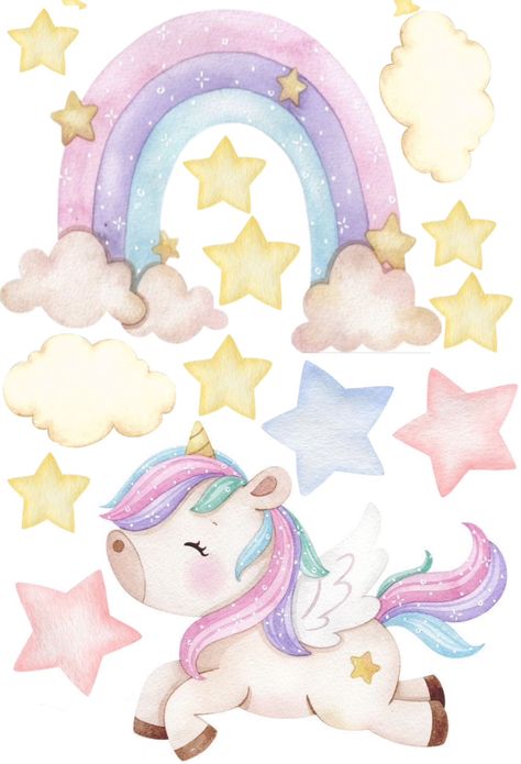 Topper Unicornio Png, Unicorn Topper, Spiderman Cake Topper, Unicorn Watercolor, Rapunzel Birthday Party, Unicorn Birthday Cake, Birthday Cake Topper Printable, Unicorn Cake Topper