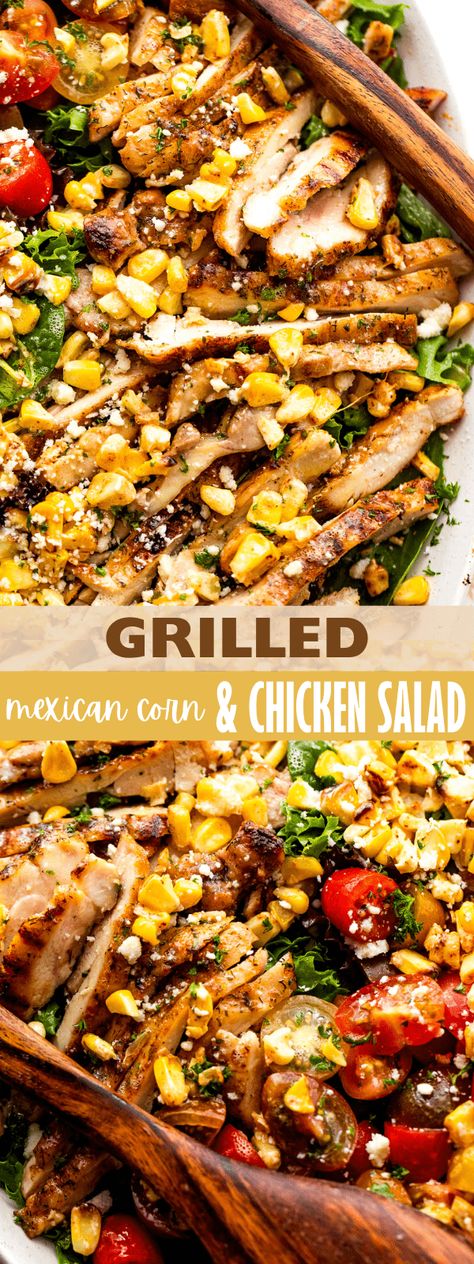 Grilled Mexican Corn, Boat Food Ideas, Mexican Corn, Summer Corn Salad, Lake Food Ideas Summer, Boat Food, Lake Food Ideas, Food Ideas Summer, Grilled Chicken Salad