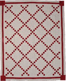 Single Irish Chain Quilt, Irish Chain Quilt Pattern, Irish Chain Quilt, Quilt Display, Two Color Quilts, White Quilts, Make A Quilt, Red And White Quilts, Redwork Embroidery