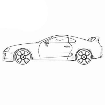 How To Draw Cars, Draw Cars, Very Easy Drawing, Cars Coloring, Car Drawing, Cars Coloring Pages, Fast Car, Basic Drawing, Jaguar Car