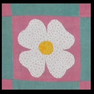 dogwood quilt block Dogwood Quilt, Flower Applique Patterns, Flower Quilt Patterns, Dogwood Flower, Dogwood Blossoms, Flower Quilts, Northwest Arkansas, Dogwood Flowers, Flower Quilt