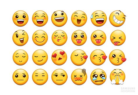 Samsung’s Emoji Suite Makes for a More Emotional Digital World – Samsung Global Newsroom New Emojis, Emoji Design, Current Design Trends, Forms Of Communication, Samsung S6, Samsung Device, And July, New Technology, Fun Facts