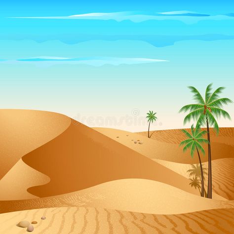 Kids Deserts, Desert Pictures, Desert Background, Free Vector Backgrounds, Mountain Images, Mountain Pictures, Palm Trees Painting, Mountain Illustration, Murals For Kids