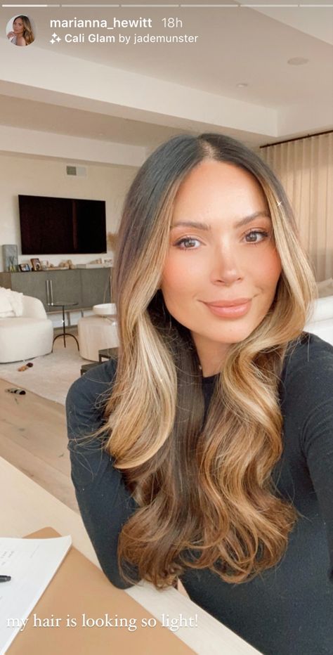 Marianna Hewitt Hair Balayage, Marianna Hewitt Hair, Marianna Hewitt, Lighter Hair, Classy Hairstyles, Long Hair Color, Hair Balayage, Favorite Hairstyles, Hair Inspiration Color