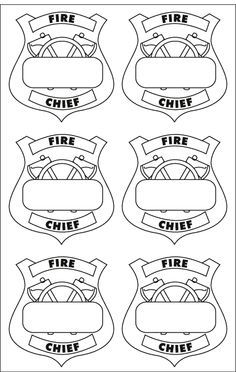 Serendipitous Discovery: Community Helpers Theme Community Helpers Daycare Crafts, Fire Fighter Badge Template, Fire Man Craft Preschool, Fire Helmet Shield Template, Firefighter Badge Printable, Community Helpers Firefighters Preschool, Fire Truck Ideas For Preschool, Community Helper Name Craft, Community Helpers Crafts For Kindergarten