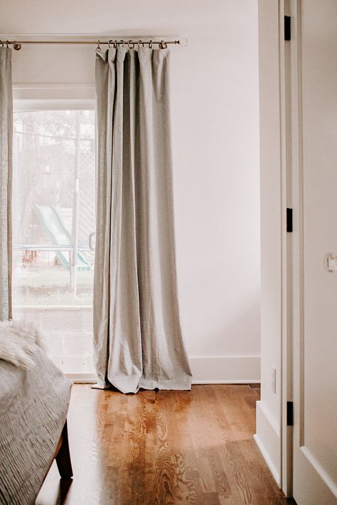 Where to Buy Cheap Curtains that Look Expensive - get all my top tips and secret shops here! #homedecor #curtains #drapes Curtains Over 4 Windows, Mismatched Curtains Bedroom, Drapes From Amazon, High And Wide Curtains, Simple Bedroom Curtains, Black Floor To Ceiling Curtains, Amazon Luxury Curtains, Curtains Guest Bedroom, Target Curtains Living Room