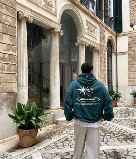 Big Hoodie Outfit Men, Ootd Hoodie Oversize, Oversized Hoodie Outfit Men, Green Hoodie Outfit, Outfit Idea For Men, Hoodie Outfit Aesthetic, Ootd Hoodie, Oversized Hoodie Outfit, Mens Aesthetic