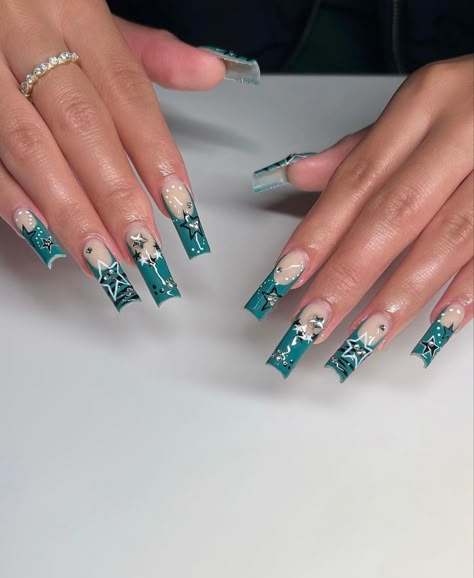 Feet Nail Design, Spring Acrylic Nails, Nails Inspired, Glamour Nails, Nail Jewels, Simple Gel Nails, Cute Acrylic Nail Designs, Y2k Nails, Long Square Acrylic Nails