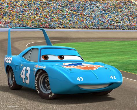 Mr. The King Nascar Costume, Disney Cars Wallpaper, Plymouth Superbird, Richard Petty, Cars Party, Car Chevrolet, Pahlawan Super, Blue Car, Disney Pixar Cars