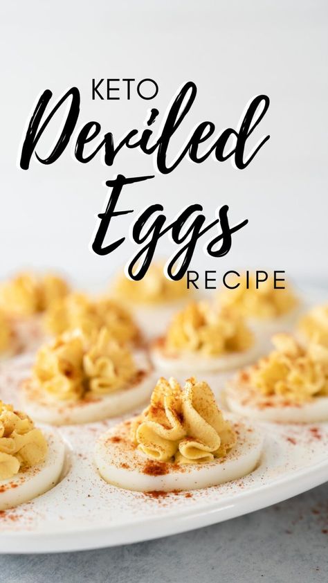 This Keto Deviled Egg recipe is a healthy snack you can prepare ahead of time in just a few minutes, but the taste is sure to impress! This recipe is a delicious alternative to traditional deviled egg recipes, and the filling is low-carb, high-fat, and Keto friendly. Keto Egg Recipe, Ketogenic Breakfast, Keto Deviled Eggs, Diet Rules, Keto Salads, Keto Breakfasts, Keto Salad, Boiled Egg Diet, Diet Breakfast Recipes