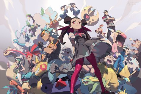 Pokémon Ruby And Sapphire, Sapphire Pokemon, Pokémon Oras, Pokemon Gym Leaders, Pokémon Ruby, Pokemon Gym, Artist Study, Oc Pokemon, Pokemon Special