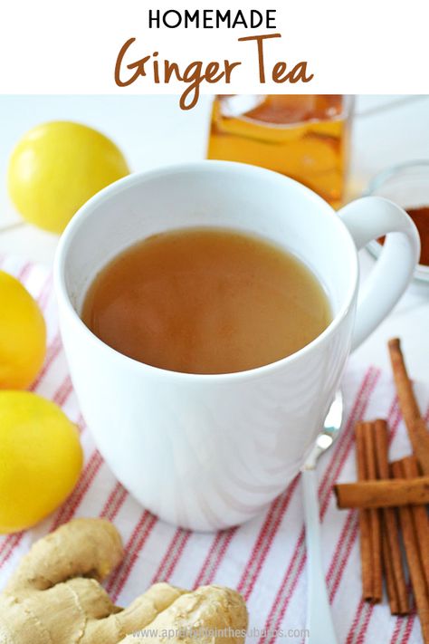 This Home Made Ginger Tea is a delicious (and healthy) tea made with fresh ginger, lemon juice, honey, cinnamon and cayenne pepper. Ginger Lemon Juice, Homemade Ginger Tea, Ginger Tea Recipe, Healthy Tea, Homemade Detox, Honey Cinnamon, Homemade Tea, Healthy Teas, Ginger Recipes