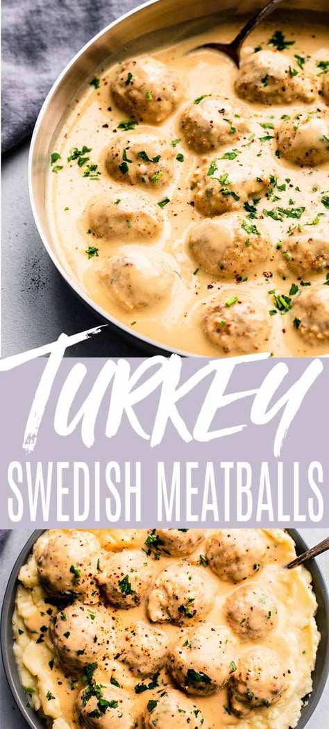 Turkey Swedish Meatballs, Healthy Ground Turkey Recipes, Turkey Recipes Healthy, Ground Turkey Recipes Easy, Ground Turkey Meatballs, Ground Recipes, Ground Turkey Recipes Healthy, Turkey Meat Recipes, Healthy Ground Turkey