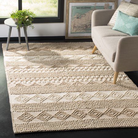 Free Shipping. Buy Safavieh Natura Carly Geometric Braided Area Rug at Walmart.com Mosaic Texture, Coastal Area Rugs, Moroccan Boho, Apartment Decoration, Living Room Area, Diy Carpet, Grey Carpet, Decoration Inspiration, Modern Carpet