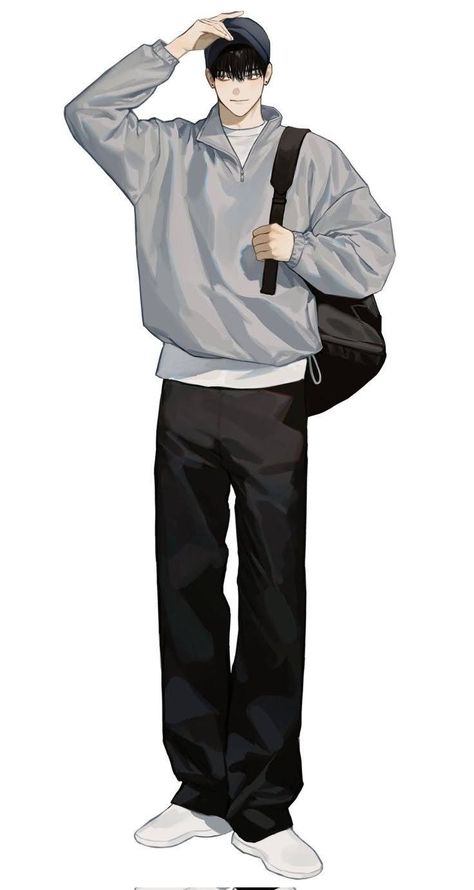 Clothes Drawing Reference, Fashion Sketches Men, Clothes Drawing, Drawing Clothes, 영감을 주는 캐릭터, Anime Drawings Boy, Fashion Illustrations, Anime Poses Reference, Anime Sketch