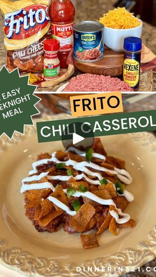 45K views · 2.6K reactions | 🧀🍴Frito Chili Casserole🍴🧀
RECIPE on dinnerin321.com or type “RECIPE” and I’II send you a direct link (check your inbox/message requests)

#chili #casserole #beef #groundbeef #easydinner #easydinners #easydinnerideas #easydinneridea #easymeal #easymealideas #easycooking #basic #fritos #chilicheese #cheesy #dinnertonight | Laura Ashley Johnson RDN CDE Casserole Beef, Frito Chili, Chili Casserole, Taco Toppings, Chili Toppings, Hamburger Casserole, Ashley Johnson, One Pot Dinner, Ground Beef Recipes Easy