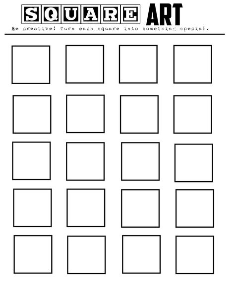 Elementary Art Worksheets Printables, Art Sub Lessons, Art Sub Plans, Classe D'art, Art Handouts, Art Worksheets, Kids Imagination, School Art Projects, Square Art