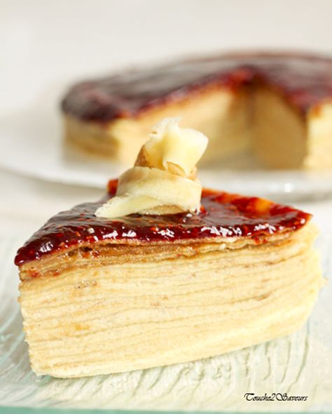 La recette du gâteau de crêpes façon mille feuilles Almond Pancakes, Homemade Pancake Recipe, Pancake Cake, Perfect Pancakes, Crepe Cake, French Desserts, Crepe Recipes, Cute Desserts, Cooking Inspiration