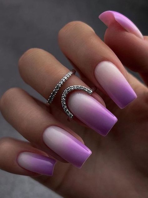 Quick Nail Designs, Purple Ombre Nails, Ombre Nail Art Designs, Quick Nail, Dot Nail Art, Dope Nail Designs, Ombre Nail Designs, Nail Art Ombre, Winter Nail Designs