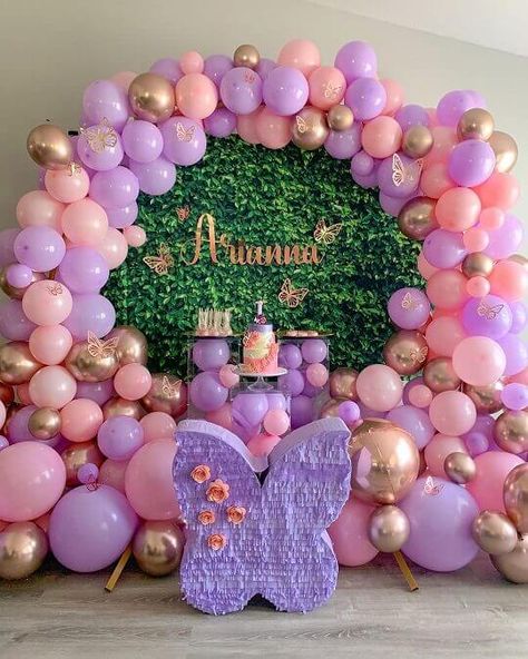 Birthday Cake Display, Butterfly Birthday Party Decorations, Butterfly Themed Birthday Party, Butterfly Decals, Event Decor Ideas, Butterfly Theme Party, Party Decorations Table, Butterfly Birthday Cakes, Fairy Garden Birthday Party