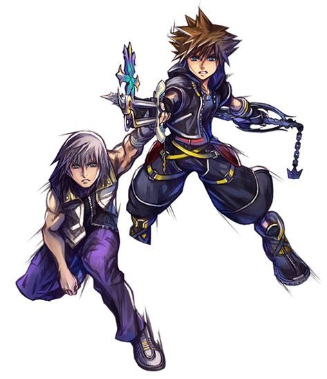 Sora & Riku from Kingdom Hearts Union χ [Cross] Soriku Fanart, Sora And Riku, Kingdom Hearts Wallpaper, Organization Xiii, Kingdom Hearts Games, Riku Kingdom Hearts, Spidersona Ideas, Tetsuya Nomura, Kingdom Hearts Characters