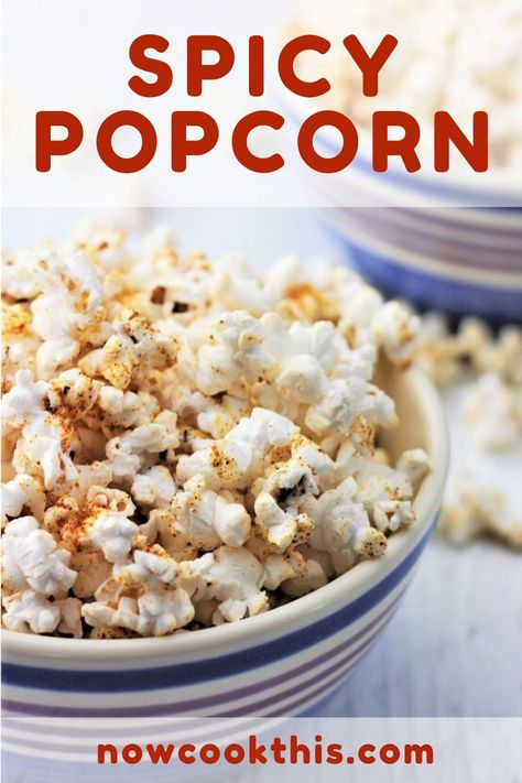 Spicy Popcorn is a quick, easy and delicious way to change up one of our favorite snacks. Freshly popped popcorn is tossed with melted butter, salt, and a delicious seasoning combination of paprika, garlic powder, cumin and some cayenne pepper for a spicy kick. Great for parties or when you're snacking alone! Get the recipe and give it a try! #spicypopcorn #popcorn #seasonedpopcorn #snacks Spicy Popcorn Seasoning, Spicy Popcorn Recipes, Popcorn Seasoning Recipes, Popcorn Recipes Easy, Spicy Popcorn, Picnic Recipes, Popcorn Snacks, Popcorn Seasoning, Spicy Seasoning