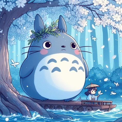 Totoro Art, Hayao Miyazaki Movies, Ghibli Artwork, Studio Ghibli Art, Favorite Cartoon Character, Ghibli Art, My Neighbor Totoro, Hayao Miyazaki