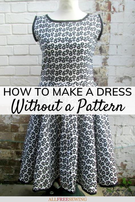 How To Make A Skirt Without A Pattern, Easy Maxi Dress Pattern Free, Cottage Core Dress Pattern Free, Simple Dress Pattern Free, Homestead Dress, Beginner Dress Pattern, Refashioning Clothes, Dress Making Tutorial, Maxi Dress Tutorials