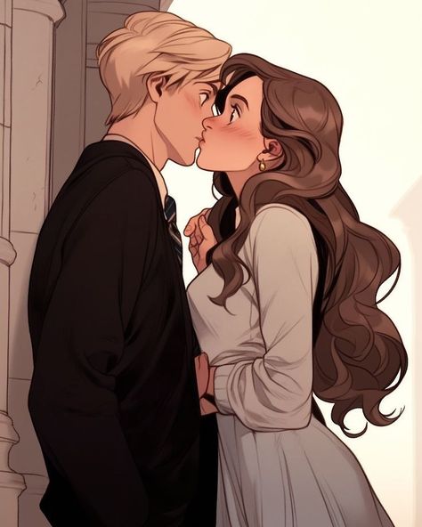 Draco And Hermione Fanart Cute, The Right Thing To Do Dramione Fanart, Dramione Fanart Cute, Dramonie Fanart, Dramione Fan Art Cute, Manacled Dramione, Fanfic Dramione, Dramione Fanart, Dramione Art